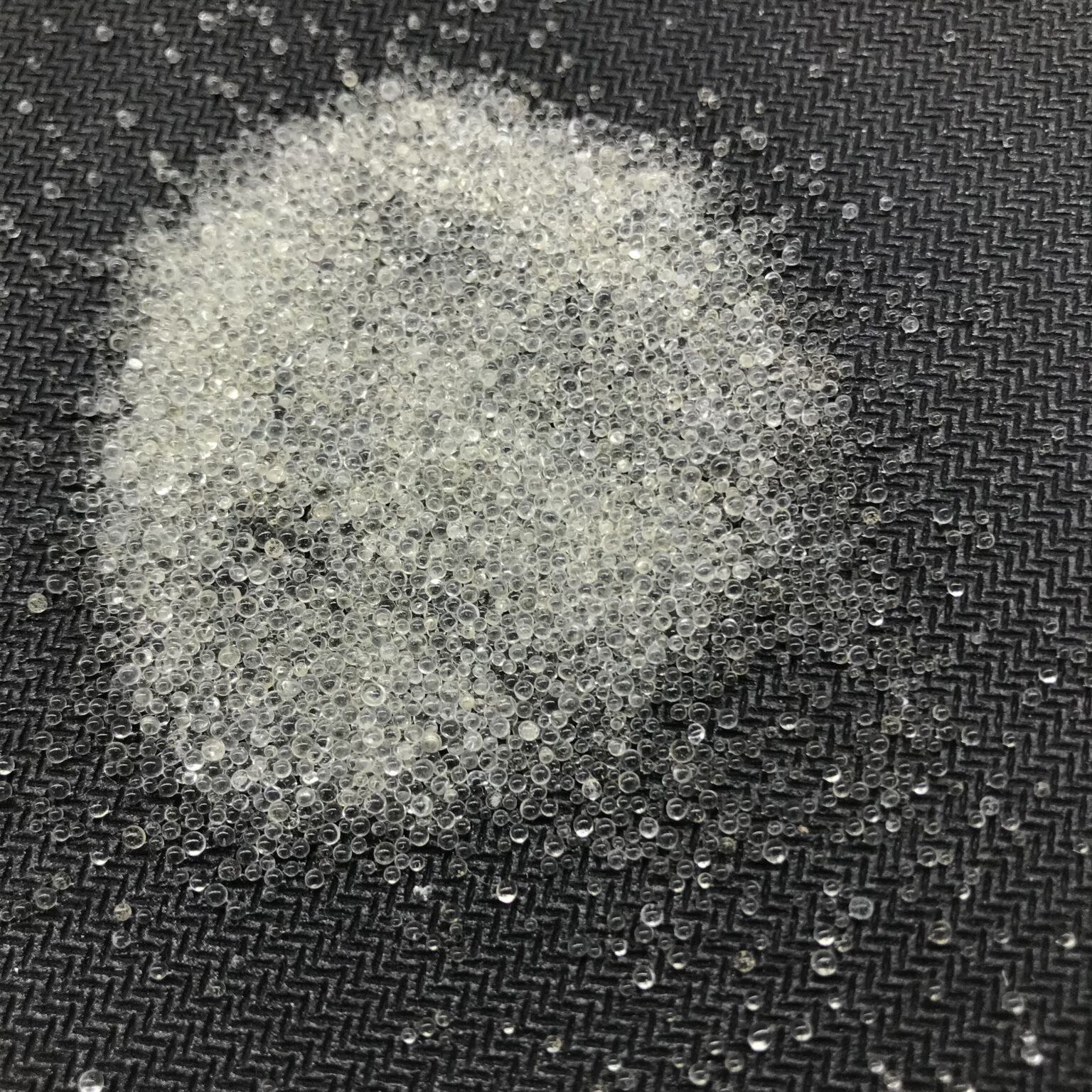 Perlas de vidrio de manta ponderada que llenan las perlas de vidrio